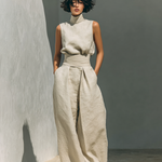 Women's Two-Piece Set - Tank Top and Loose Trousers Set - Maria - product view 8