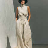 Women's Two-Piece Set - Tank Top and Loose Trousers Set - Maria - product view 8