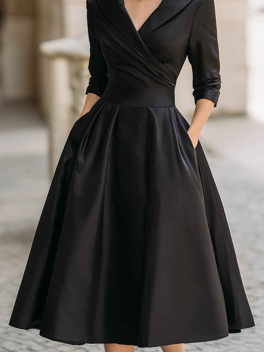 Women's Dress - V-Neck Evening - Coraline - product view 3