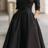 Women's Dress - V-Neck Evening - Coraline - product view 3