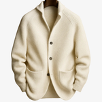Men's Cardigan - Tailored Button-Front Knit - Elliot - product view 4