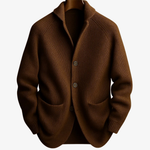 Men's Cardigan - Tailored Button-Front Knit - Elliot - product view 3