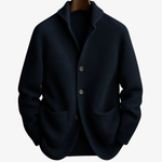 Men's Cardigan - Tailored Button-Front Knit - Elliot - product view 6