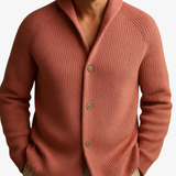 Men's Cardigan - Tailored Button-Front Knit - Elliot - product view 8