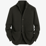 Men's Cardigan - Tailored Button-Front Knit - Elliot - product view 1