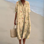 Women's Dress - Floral V-Neck - Stella - product view 10