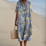 Women's Dress - Floral V-Neck - Stella - product view 11