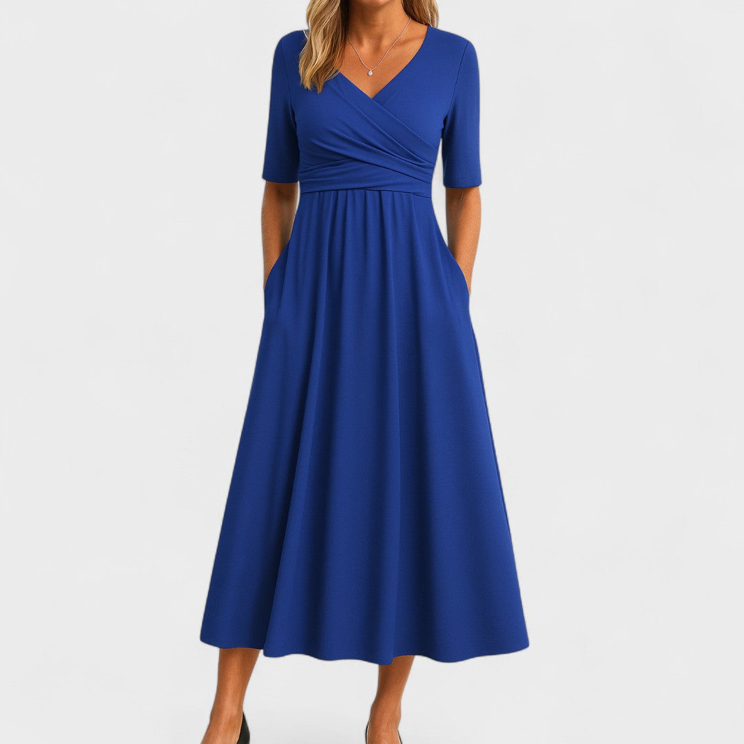 Women's Midi Dress - Graceful Pleated - Maddison - product view 3