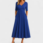 Women's Midi Dress - Graceful Pleated - Maddison - product view 3