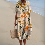 Women's Dress - Floral V-Neck - Stella - product view 14