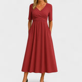Women's Midi Dress - Graceful Pleated - Maddison - product view 6