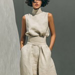 Women's Two-Piece Set - Tank Top and Loose Trousers Set - Maria - product view 6
