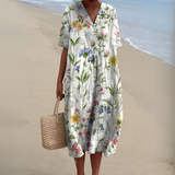 Women's Dress - Floral V-Neck - Stella - product view 15
