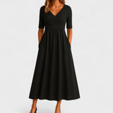 Women's Midi Dress - Graceful Pleated - Maddison - product view 2