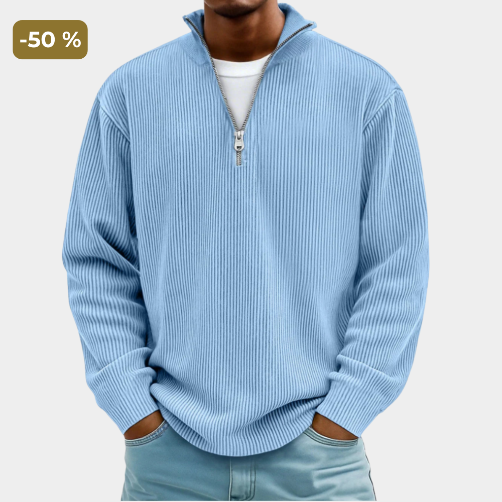 Men's Jumper - Zipper High Neck - Chase - product view 1