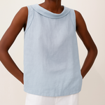 Women's Top - Casual Sleeveless Roll Collar - Harlow - product view 5