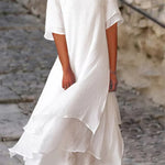 Women's Dress - Double-Layer Short-Sleeved - Senna - product view 1