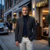Men's Cardigan - Casual Modern Button - Adrian - product view 6