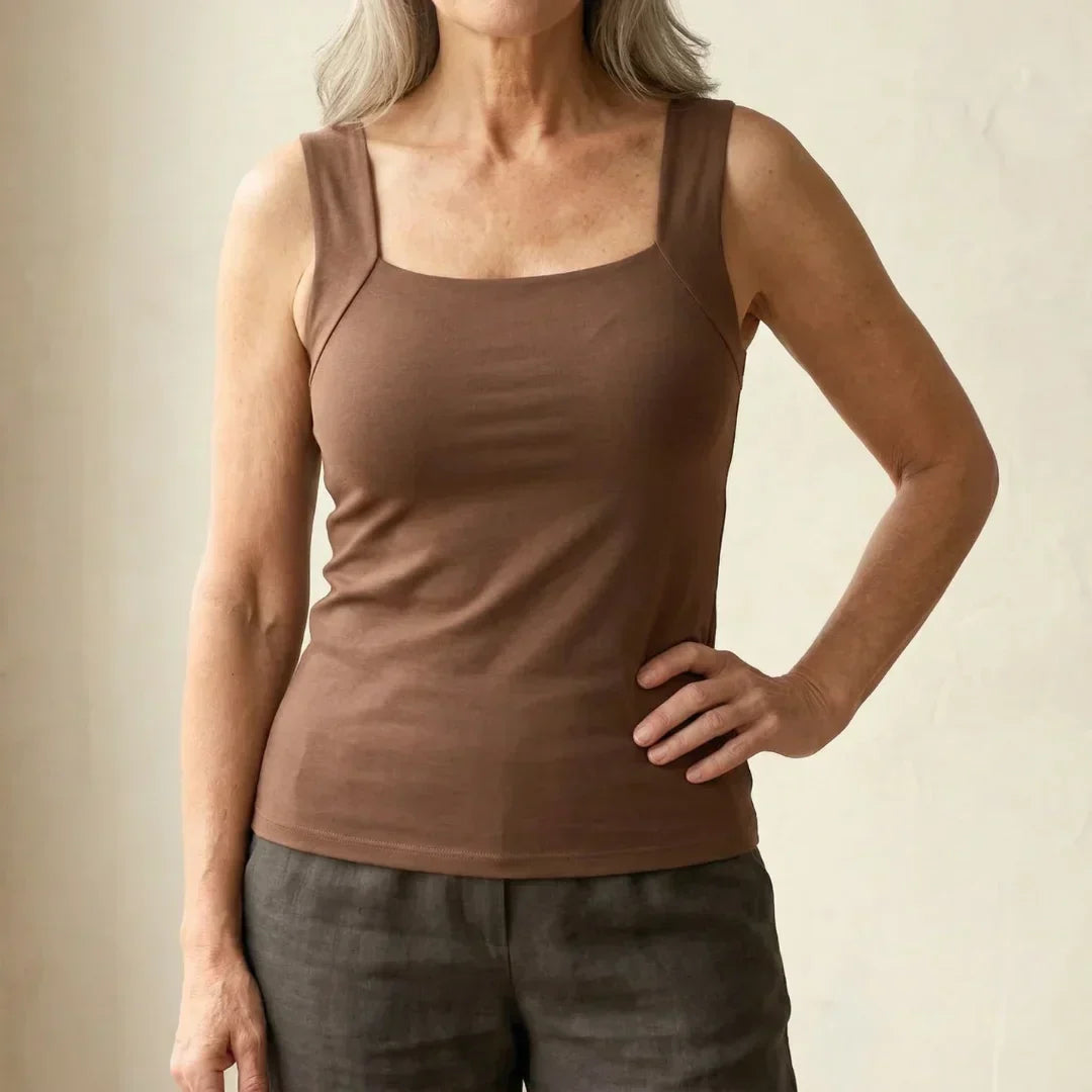 Women's Top - Built In Bra Tanktop - Roxanne - product view 1