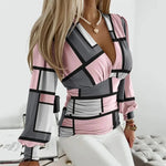 Women's Blouse - Deep V-Neck Waist - Brianna - product view 11