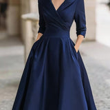Women's Dress - V-Neck Evening - Coraline - product view 5