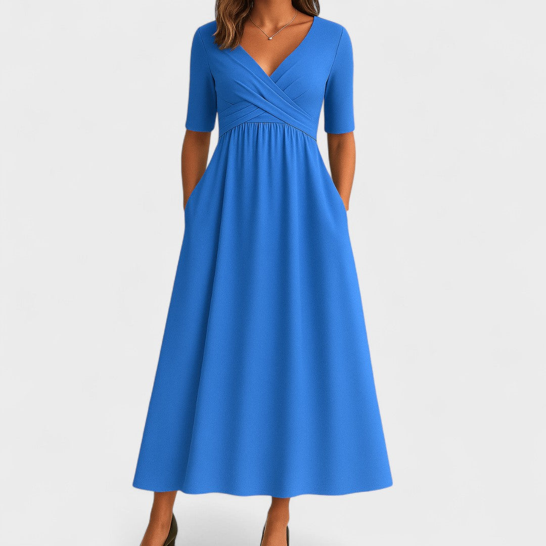 Women's Midi Dress - Graceful Pleated - Maddison - product view 4