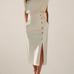 Women's Midi Dress - with Side Slit - Dalia - product view 1
