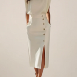 Women's Midi Dress - with Side Slit - Dalia - product view 1