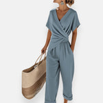 Women's Jumpsuit - Draped Bow Detail - Madison - product view 1