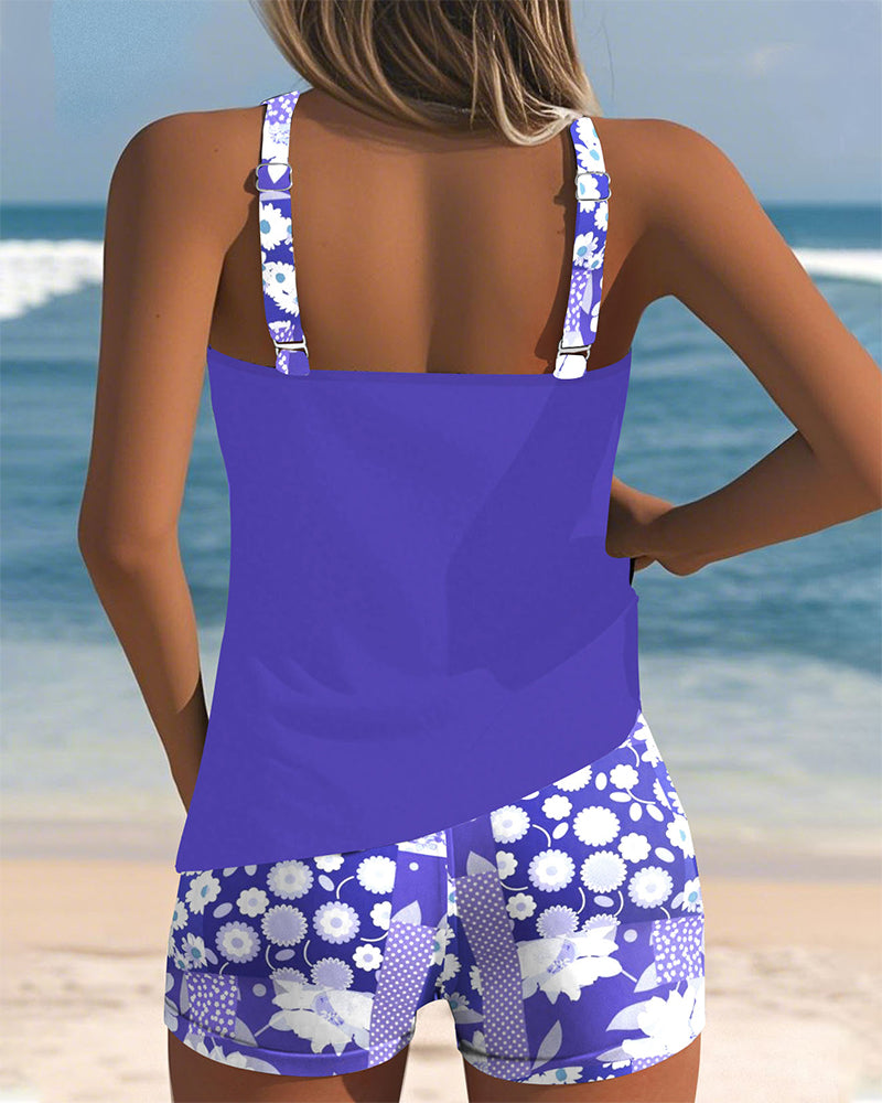 Women's Two-Piece Set - Printed Swimsuit Set - Stella - product view 2
