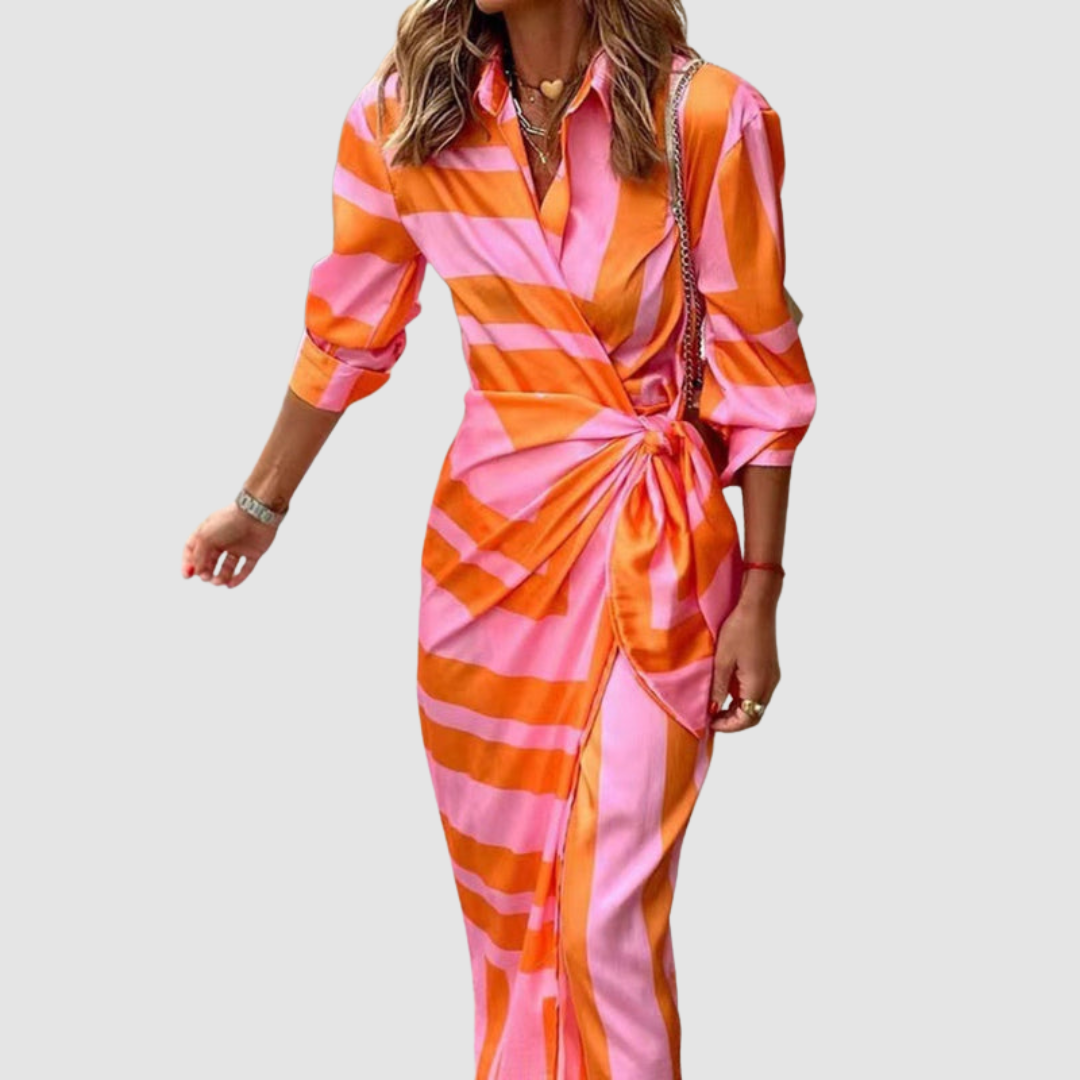 Women's Dress - Striped - Celeste - product view 1