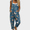 Women's Jumpsuit - Retro Floral Print - Noelle - product view 2