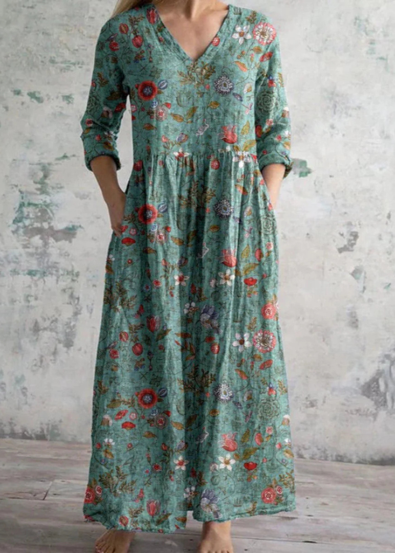 Women's Dress - Light & Floral - Elara - product view 3