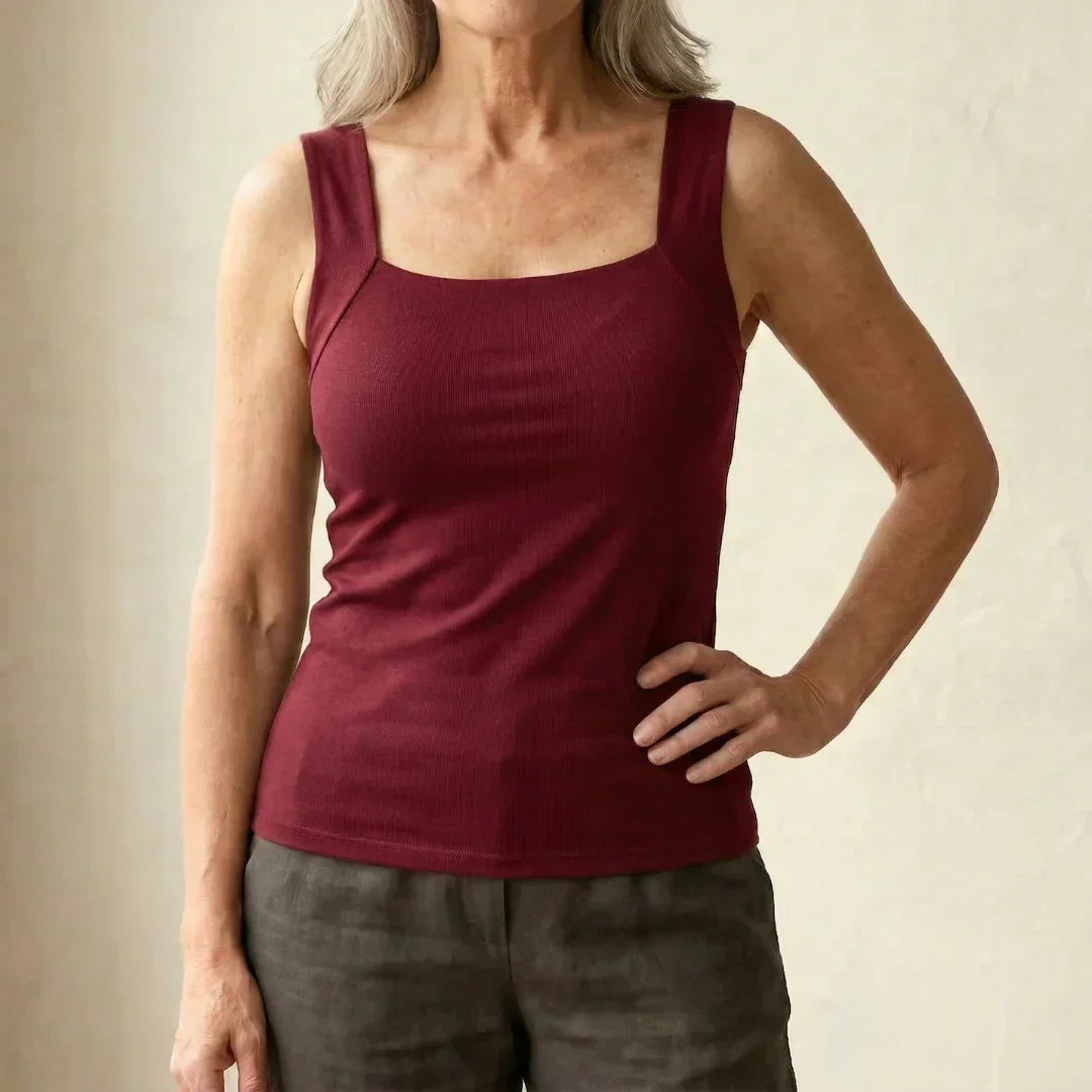 Women's Top - Built In Bra Tanktop - Roxanne - product view 17