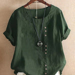 Women's Blouse - Button Detail Summer - Olivia - product view 6