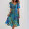 Women's Dress - Short Sleeve Printed - Naomie - product view 1