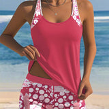 Women's Two-Piece Set - Printed Swimsuit Set - Stella - product view 9