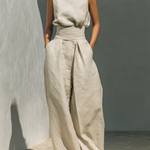 Women's Two-Piece Set - Tank Top and Loose Trousers Set - Maria - product view 1