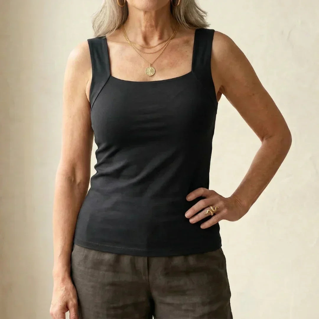 Women's Top - Built In Bra Tanktop - Roxanne - product view 11