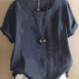 Women's Blouse - Button Detail Summer - Olivia - product view 5