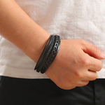 Men's Clothing - Braided Viking Bracelet - Nolan - product view 7