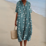 Women's Dress - Floral V-Neck - Stella - product view 2