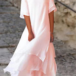 Women's Dress - Double-Layer Short-Sleeved - Senna - product view 3