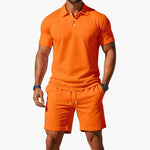 Men's Two-Piece Set - Summer Polo Set - Hudson - product view 3