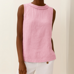 Women's Top - Casual Sleeveless Roll Collar - Harlow - product view 7