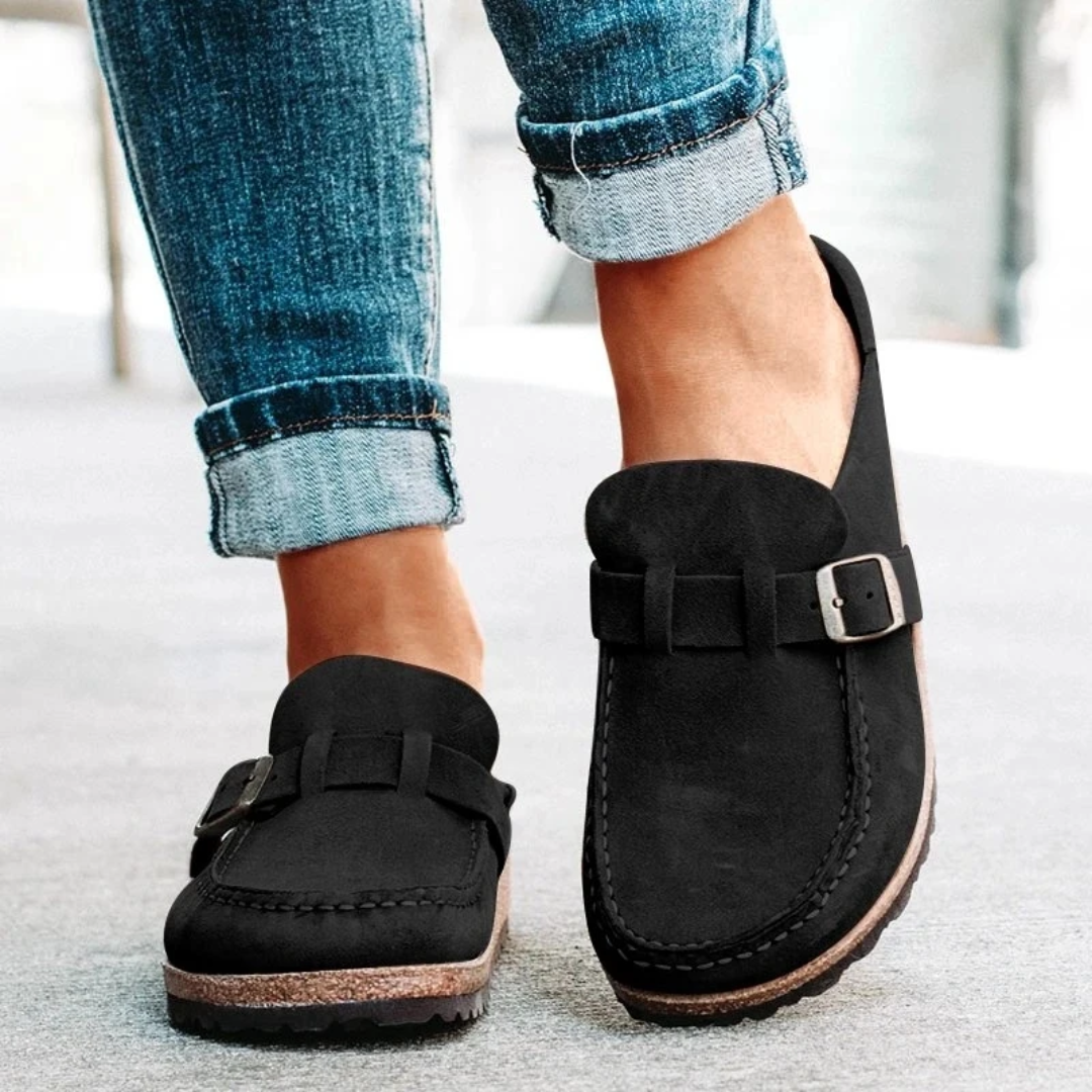 Women's Heels - Low Heel Buckle Loafers - Lauren - product view 5