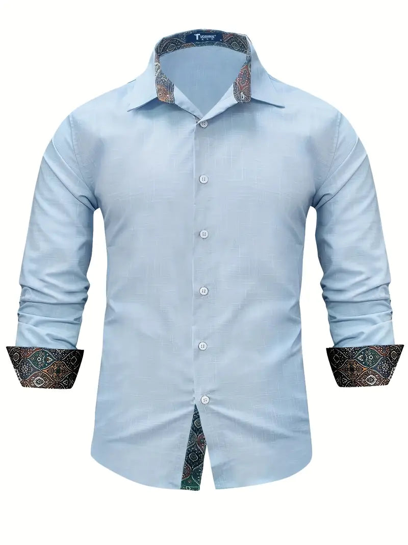 Men's Shirt - Tailored Button-Up - Theo - product view 13