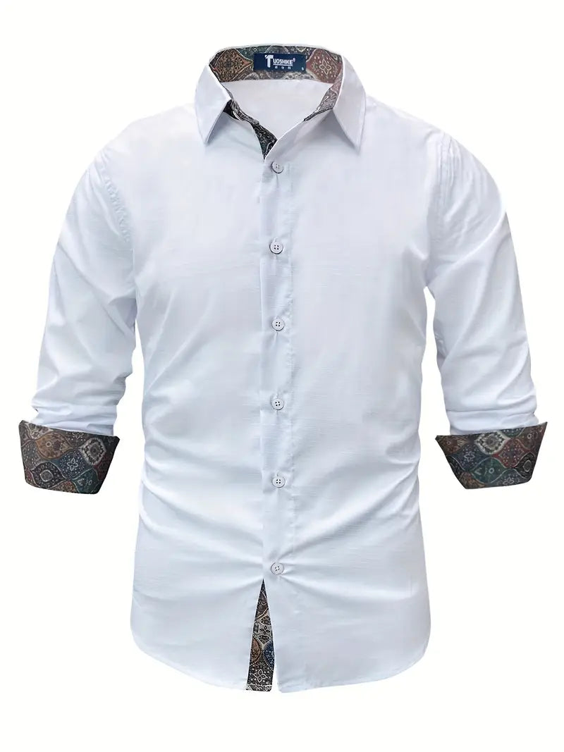 Men's Shirt - Tailored Button-Up - Theo - product view 9