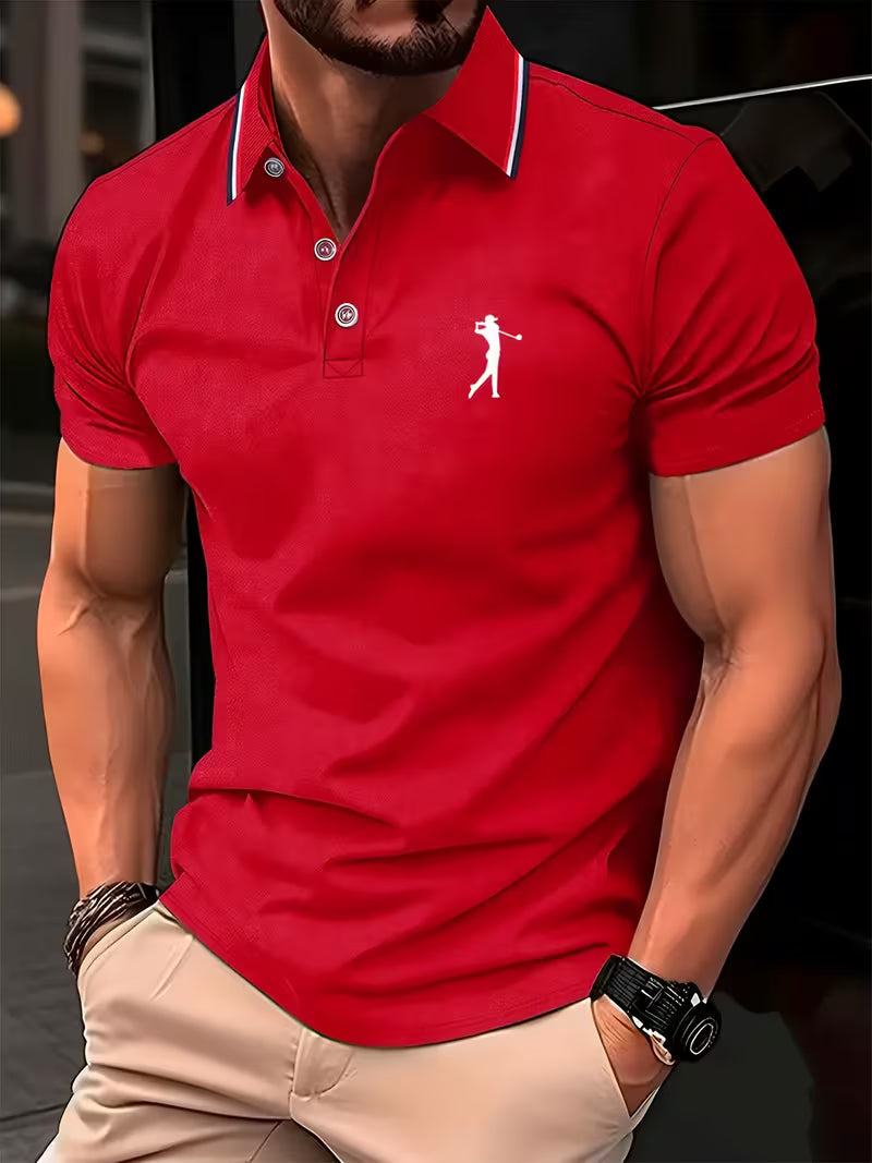 Men's Shirt - Casual Short-Sleeve Golf Printed - Arnold - product view 8
