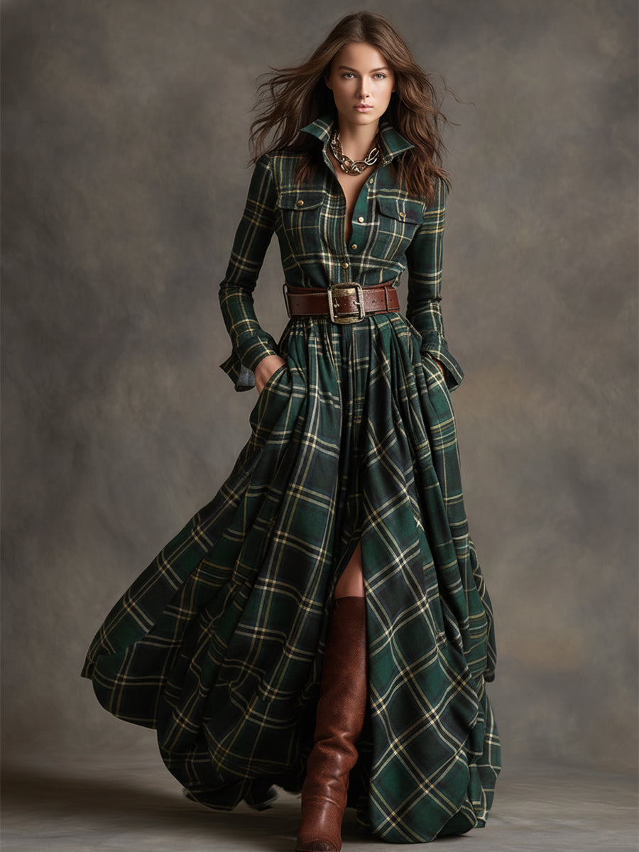 Women's Dress - Belted Button-Up Shirt - Lauren - product view 9
